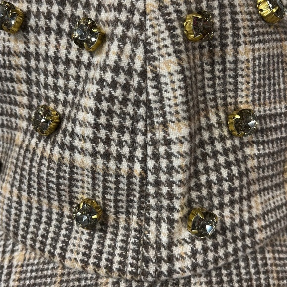 Lele Soughdoughi Plaid Embellished New O/S